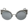 thumbnail image 1 of Fendi KJ1T4 Gunmetal 0177/S Cats Eyes Sunglasses Lens Category 3 Lens Mirrored, 1 of 3