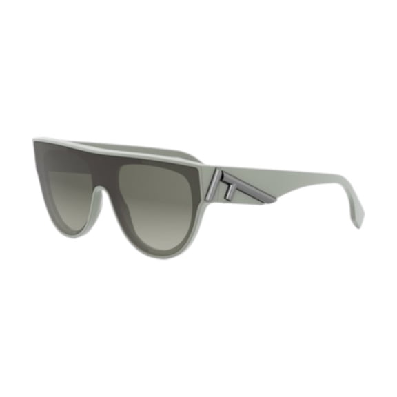 Fendi FE40150I 95P Geometric Sunglasses Women's Shiny Green
