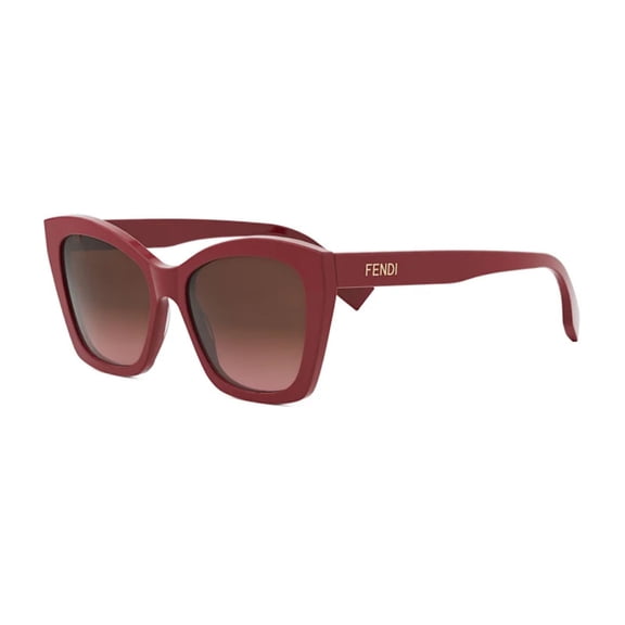 Fendi FE40151I 66F 55mm Square Sunglasses Women's Shiny Red