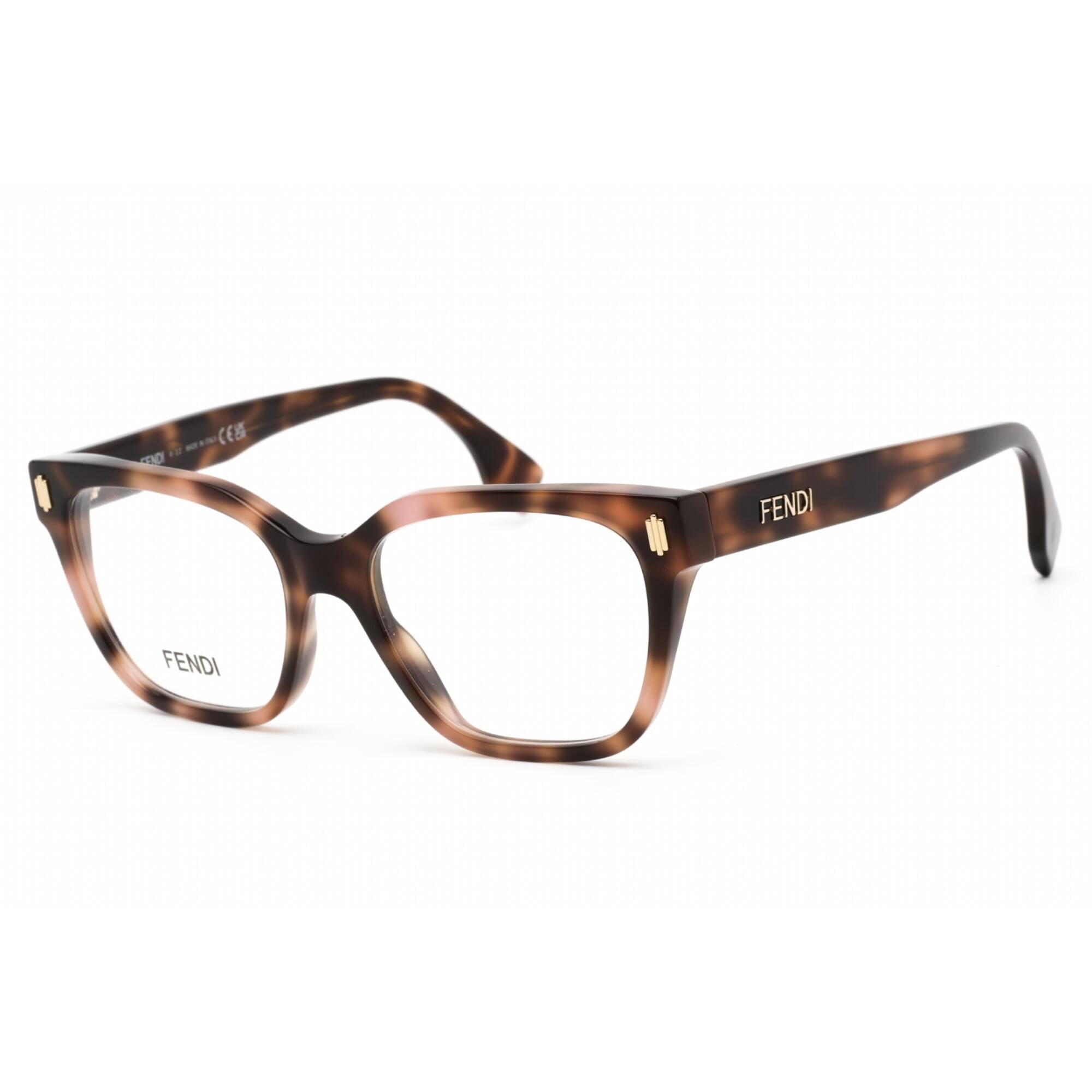 NEW WOMEN FENDI EYEGLASSES BROWN CLEAR FENDI FE50020I 053 CAT EYE EYEWEAR Fendi NEW Fendi FE50020I FIRST 001 Women Cat Eye Eyeglasses  main image 2