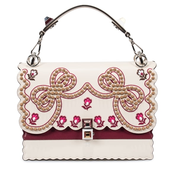 Fendi Medium Multicolor Kan I Leather Bag