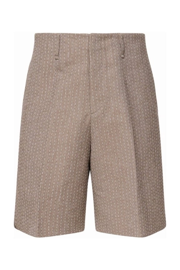 Tailored Grey Shorts With Minimalist Design (Men's)