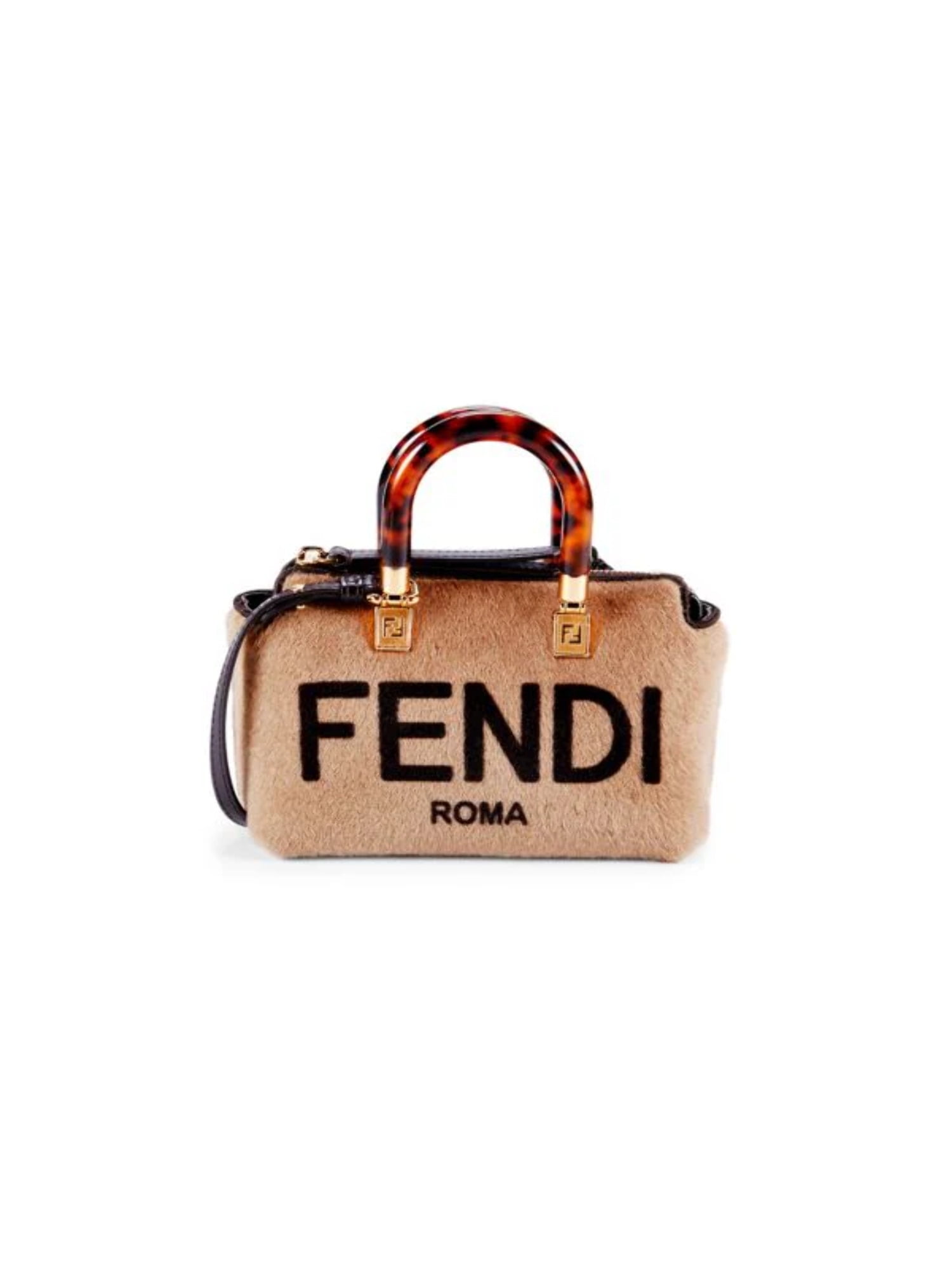 Fendi Roma By The Way Lamb Fur Mini Cross Body Bag Walmart
