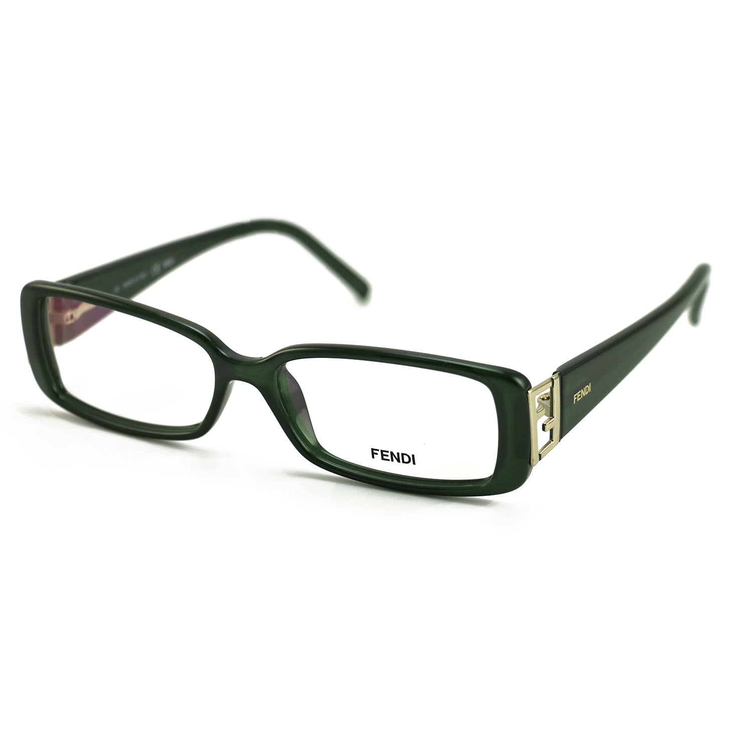 Black D-frame acetate glasses, Fendi Eyewear