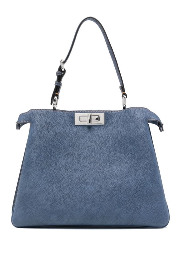 Women's Peekaboo Soft Medium Handbag With Palladium-Finish Clasp Blue