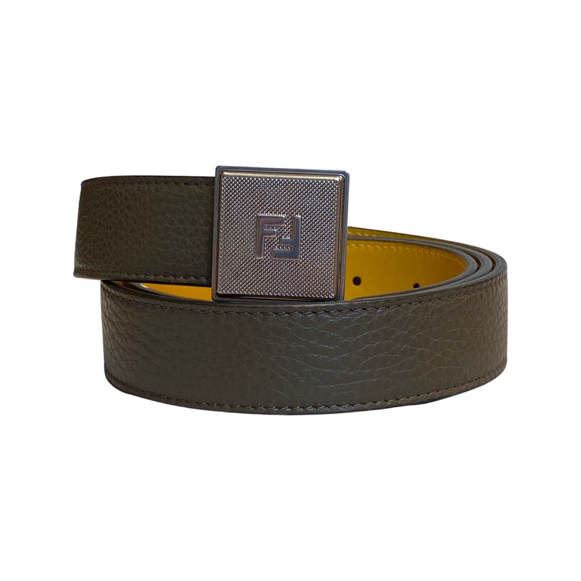 Men's Reversible Leather FF-Logo Belt