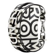 Fendi x Marc Jacobs Fendigraphy Black White Hobo Nano Leather Bag Mini Purse New