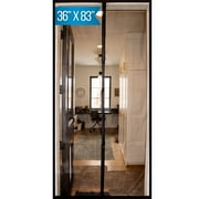 Fenestrelle Magnetic Screen Door – Durable, Heavy Duty, Flame Resistant Fiberglass Mesh Keeps Bugs Out. Self Sealing Magnets. Extra Wide Header. Storage Bag Included. 36 Inch x 83 Inch