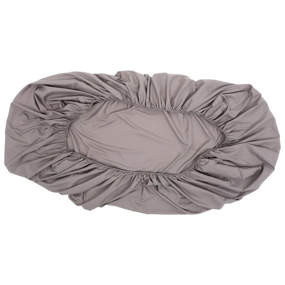 Feng Light Gray Fitted Sheet with Elastic Edges for Secure and Comfortable Bed Fit