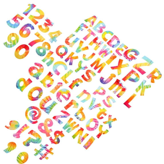 Feng Rainbow Colorful Alphabet Bulletin Board Cutouts, Multicolor