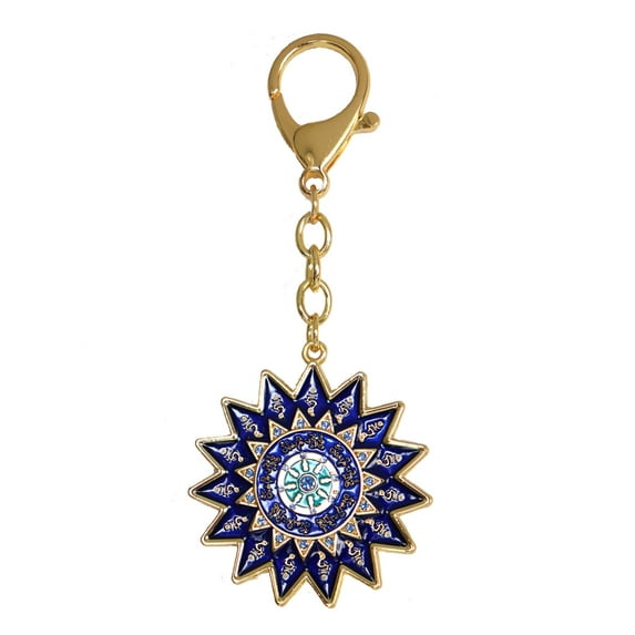Feng Shui 15 Hums Protection Wheel Keychain Amulet