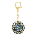 thumbnail image 1 of Feng Shui 15 Hums Protection Wheel Keychain Amulet, 1 of 1
