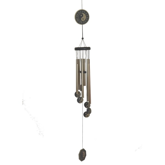 Feng Shui 6-Rod Brown YinYang Windchime