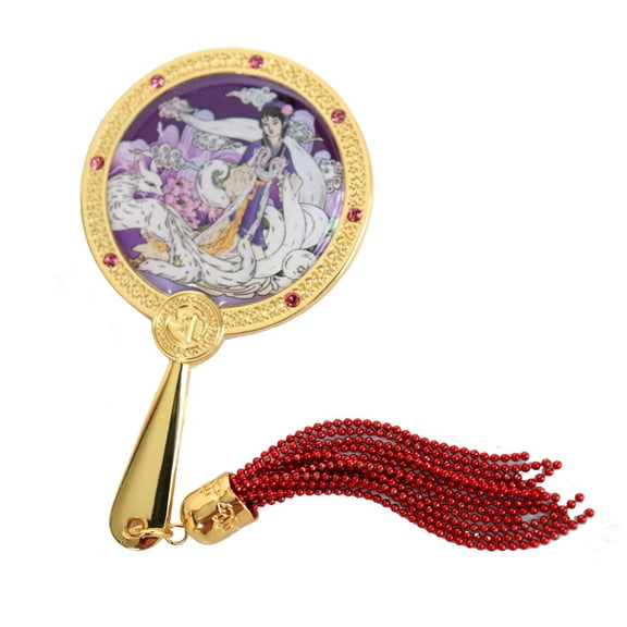 Feng Shui 9-Tailed White Fox Love Mirror