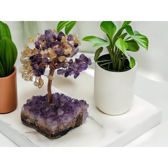 Feng Shui Amethyst/ Citrine Crystal Tree