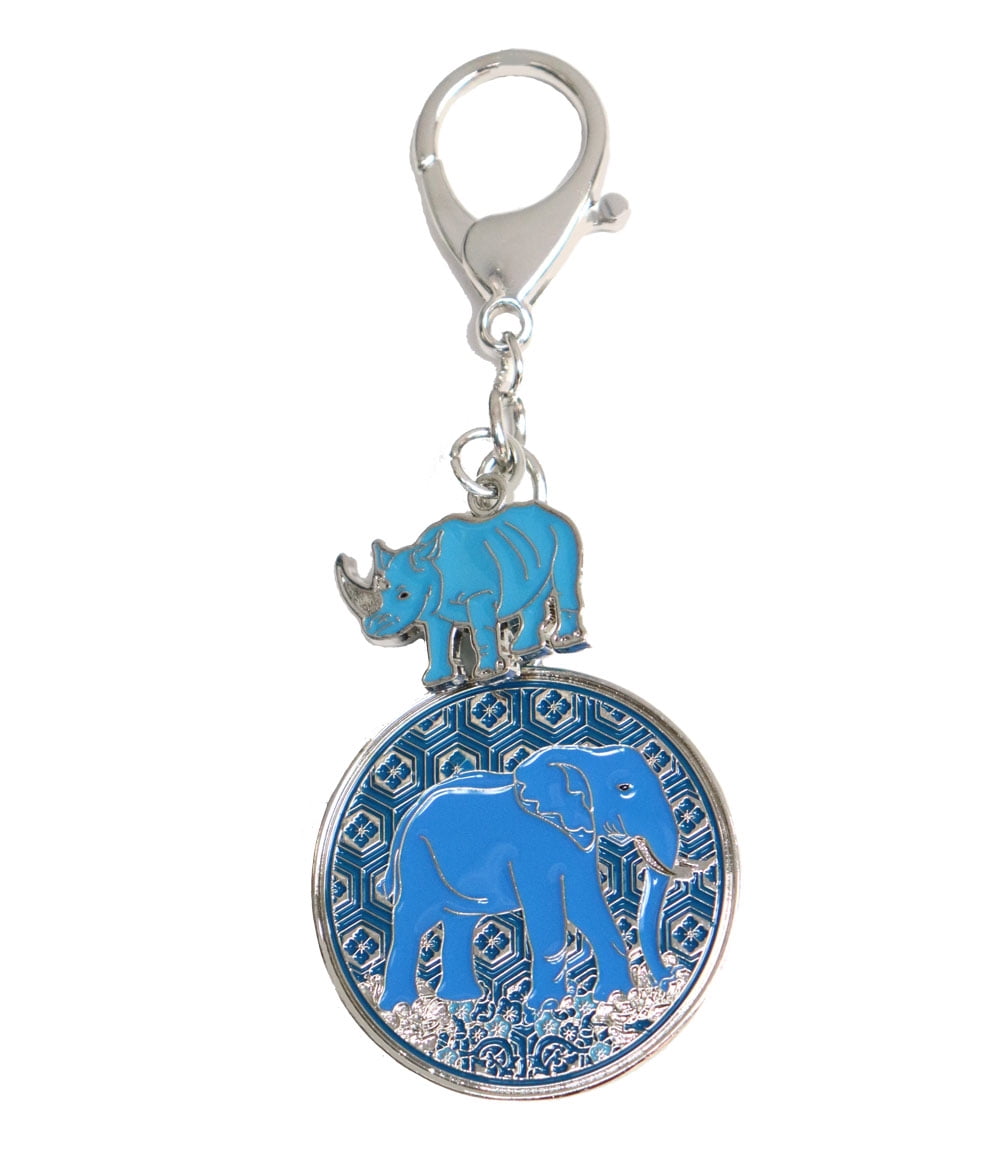 5 Adesivi Portafortuna Feng Shui Con Rinoceronte Ed Elefante Per Casa E Auto (19x20 Cm)