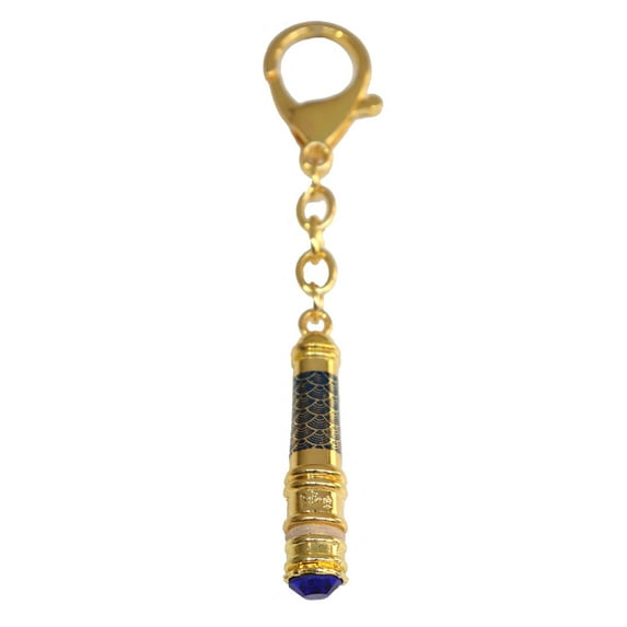 Feng Shui Blue Medicine Buddha Mantra Wand Keychain