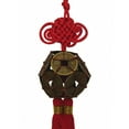 thumbnail image 1 of Feng Shui Chinese Coin Ball Charm with Red Tassel, 1 of 1