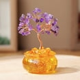 thumbnail image 1 of Feng Shui Citrine Quartz Crystal Money Tree, 4" Yellow Crystal Money Tree, Feng Shui Money Tree with Chinese Decoration for Luck and Wealth, Home Decor Gift, 1 of 7