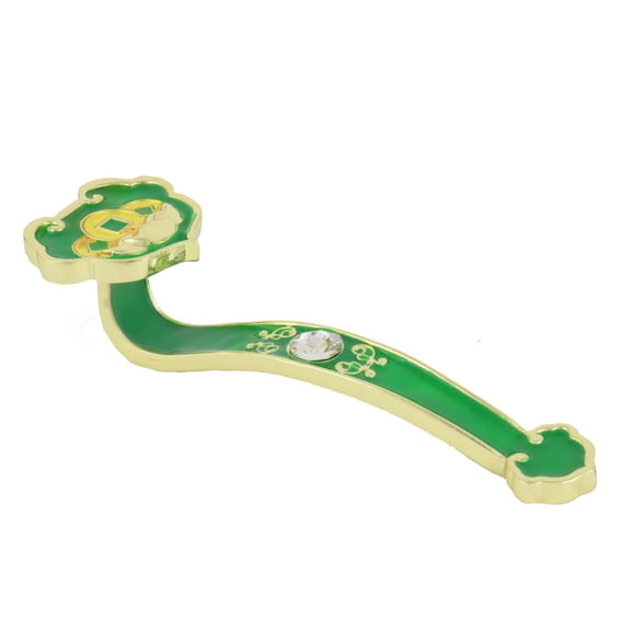 Feng Shui Coins & Ingots As You Wish Green RuYi for Wealth and Properity