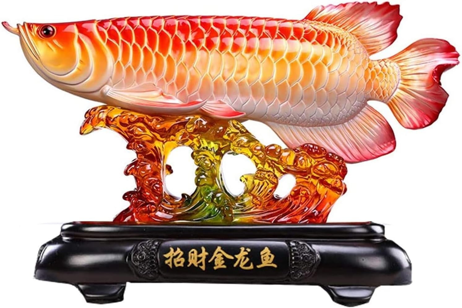 Luck Fish Feng Shui Decoration, Arowana Ornament Statue, Lucky Fish Figurine ...
