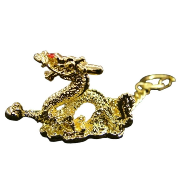 Feng Shui Dragon Amulet Keychain