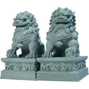 Feng Shui Foo Dogs, Asian Stone Peking Lion Feng Shui Statue Home Decoration Evil Energy Protection