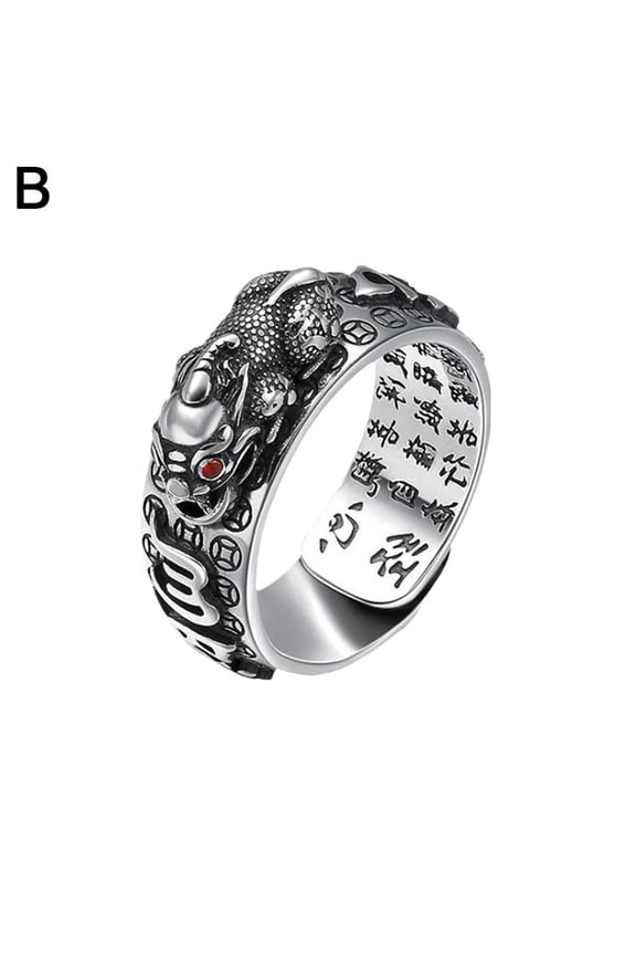 Feng Shui Gold Plated Wealth Lucky Ring Buddhist Jewelry Adjustable XP V8E1