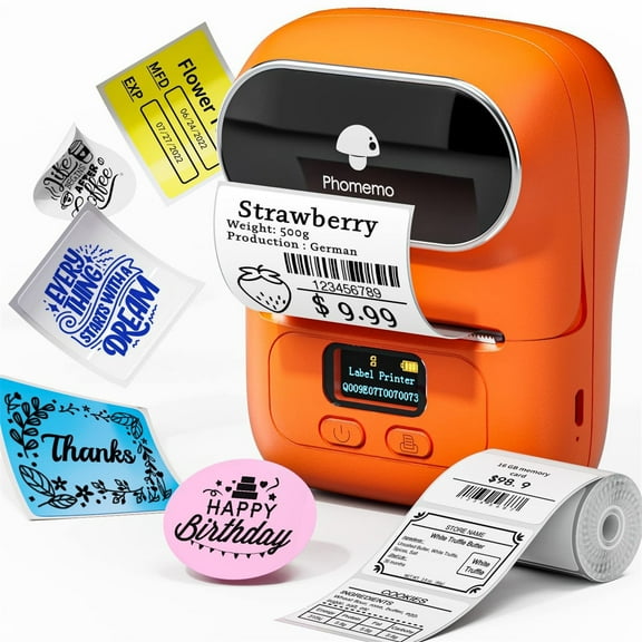 Feng Shui Import Bluetooth Thermal Label Maker for Small Business,2 Inch Wireless Barcode Label Printer for Home,Portable Inkless Label Machine for Address And Logo