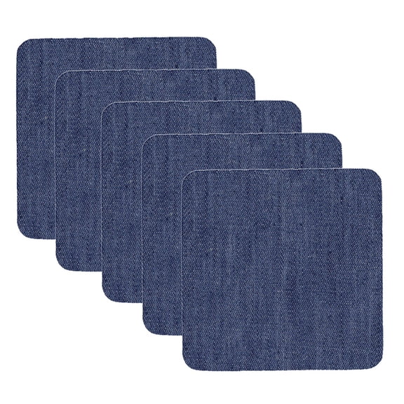 Feng Shui Import Denim Iron On Patches for Jean Repair And Decoration,Assorted Blue Shades Fabric Patch with Strong Adhesive,No Sew Inside Outside Jean Patch for Crotch And Knee