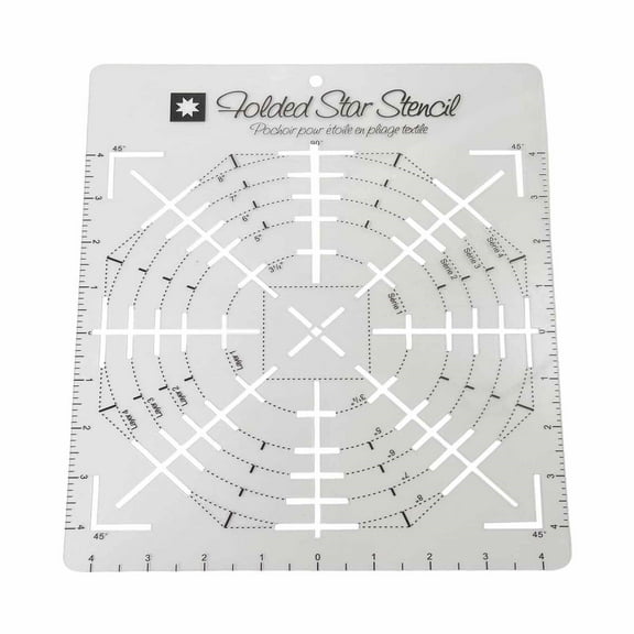 Feng Shui Import Folded Star Template for Sewing and Quilting,Multipurpose Bowl Pattern Sewing Ruler,DIY Craft Stencil Cut Tool for Household