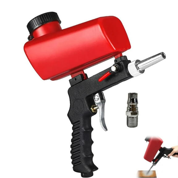 Feng Shui Import Hand Held Sandblasting Gun for Compressor,Adjustable Abrasive Spray Pistol for Rust Removal,Portable Blasting Tool for Surface Preparation