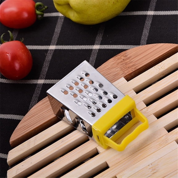 Feng Shui Import Mini Stainless Steel Four Sided Grater For Kitchen,Multi Function Vegetable Shredder For Garlic And Ginger,Small Reusable Cheese Zester With Dishwasher Safe