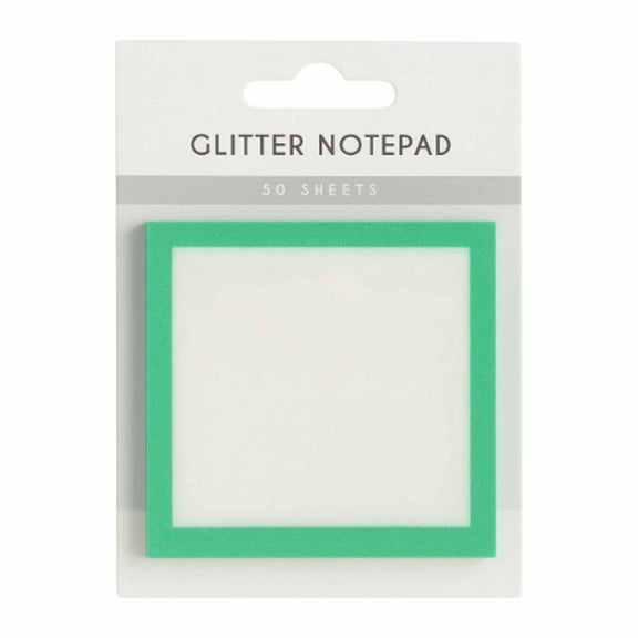 Feng Shui Import Transparent Glitter Sticky Notes for Reminders,See Through Adhesive Memo Pads for To Do Lists,Cute Stationery Notepad for Books and Documents