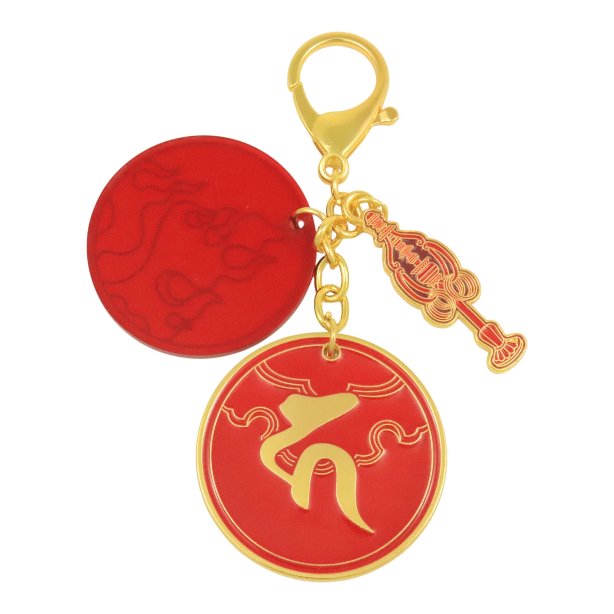 Feng Shui Ksitigarbha Fireball and Staff Amulet Keychain - Walmart.com