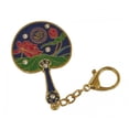 thumbnail image 1 of Feng Shui Lotus Mirror Fan Amulet Keychain, 1 of 1