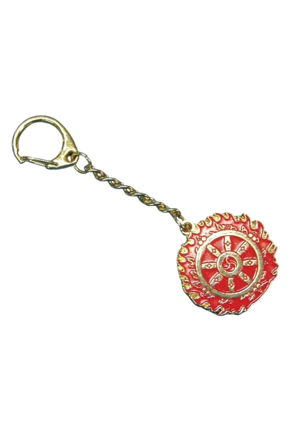 Feng Shui Magic Fire Wheel Talisman Amulet Keychain