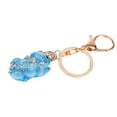 thumbnail image 1 of Feng Shui Metal Pi Xiu Keychains to Attract Wealth Lucky Car Bag Keyring Dark Blue, 1 of 6