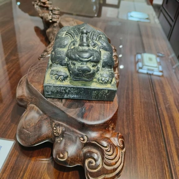 Feng Shui Pixiu Statue Cement Resin Wealth Decoration for Office Desk Home Protection Ornament