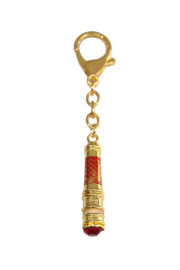 Feng Shui Red Hayagriva Mantra Wand Keychain Amulet