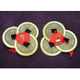thumbnail image 1 of Feng Shui Set of 2 Pcs of 3-Chinese-Coin Ties in Red Thread, 1 of 1