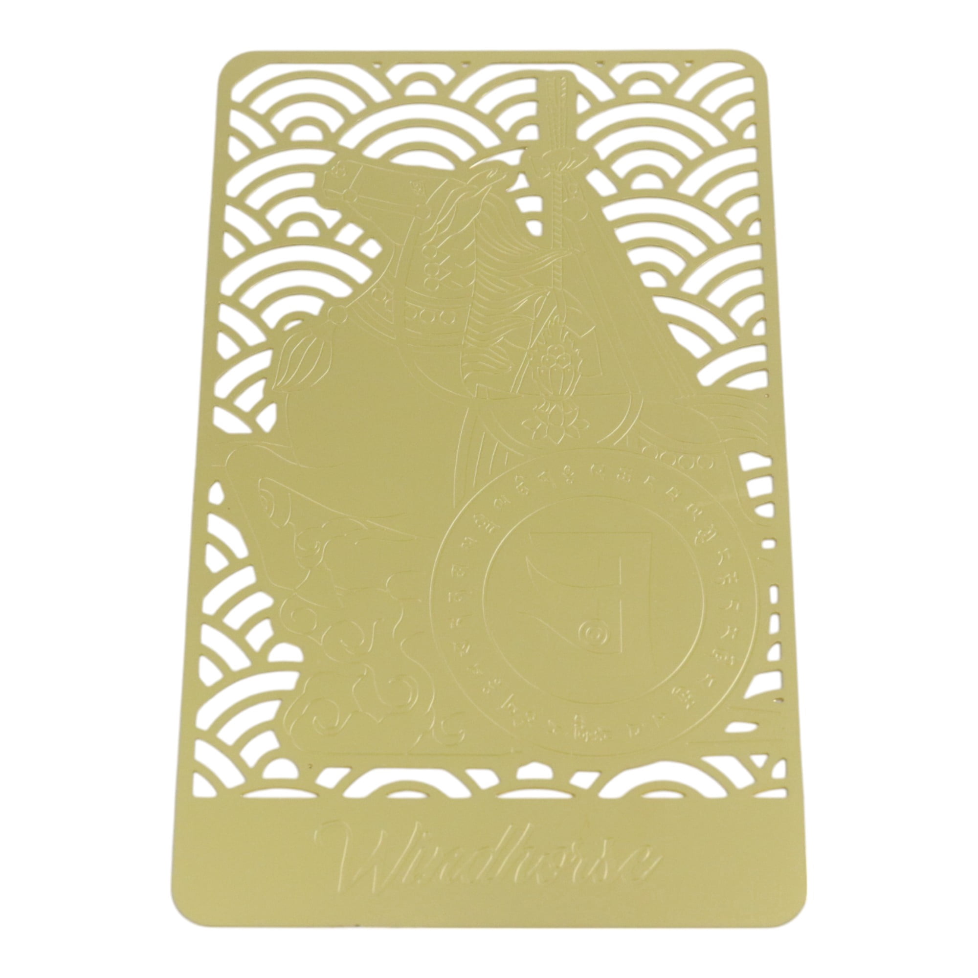 Talismano Feng Shui Windhorse Oro - Portafortuna Per Carriera E Successo, 8,5x5,5 Cm - 2