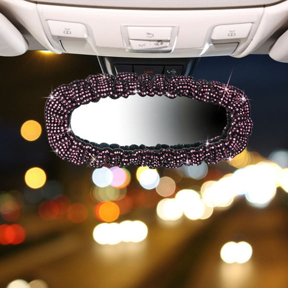 FengErXian Car Gadgets Clearance Car Mirror Cover with Diamond Mirror Decoration , Car Mirror Cover Mirror Accessories Elastic , Car Mirror Female Cover Bling Car Accessories General Acce