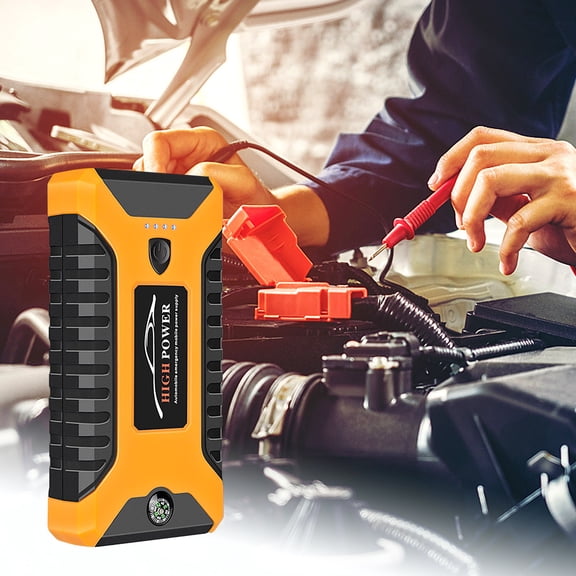 FengErXian Car Must Haves 2024 Car Gadgets Stuff Vehicle Battery Emergency Start Power Supply Vehicle Mounted 20000mA Gasoline and Models, 4 USB Charging Interfaces Mobile Power Supply