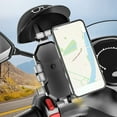 thumbnail image 1 of FengErXian Car Must Haves Car Gadgets Stuff Motorcycle Phone Holders with Small Helmet Rain Shield Bracket Octodontic Fixed Cell Phone Navigation Frame Motorcycle Phone Mount Motorcycle Accessories, 1 of 1