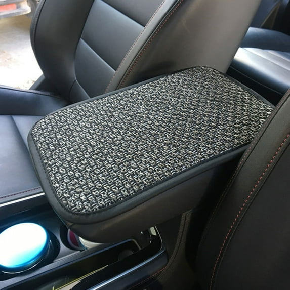 FengErXian Clearance Car Gadgets for Inside of Car Leather Car Armrest Box Pad Car Center Console Cover - Armrest Box Mat, Memory Foam Leather Armrest Cover for Car, SUV/Truck/Vehicle Armrest Mat