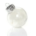 thumbnail image 1 of White White Transparent Shatterproof Christmas Ball Ornaments With Cap For Tree Decorations Holiday Party Fillable Plastic Hanging Decorative Baubles, 1 of 6