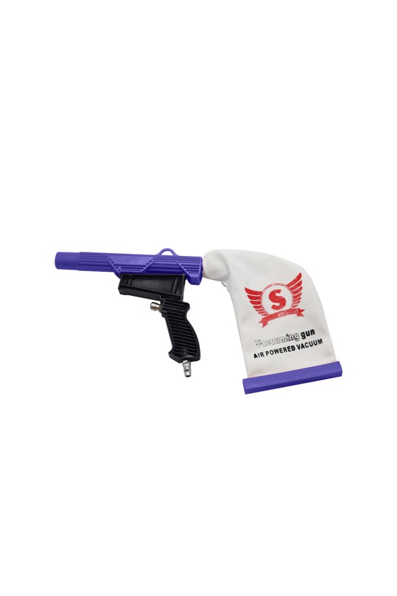 Blue Tire Repair Tool And Vacuum Gun Combo Dual Function For Car Maintenance Air Blowing And Suction Cleaning Portable Design For Emergency Tire Patching