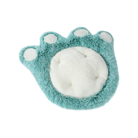 Green Paw Print Dog Bed Creative Cute Pet Bed For Dogs And Cats Warm Seasons Universal Pet Supplies Soft Plush Pet Bed 1.68 Lb