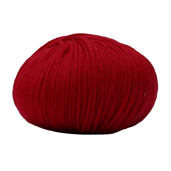 C 2903 Dark Red Wool Yarn For Knitting Crochet Sweater Scarf Hat Diy Craft Projects Soft Medium Thickness 2.0Mm Diameter